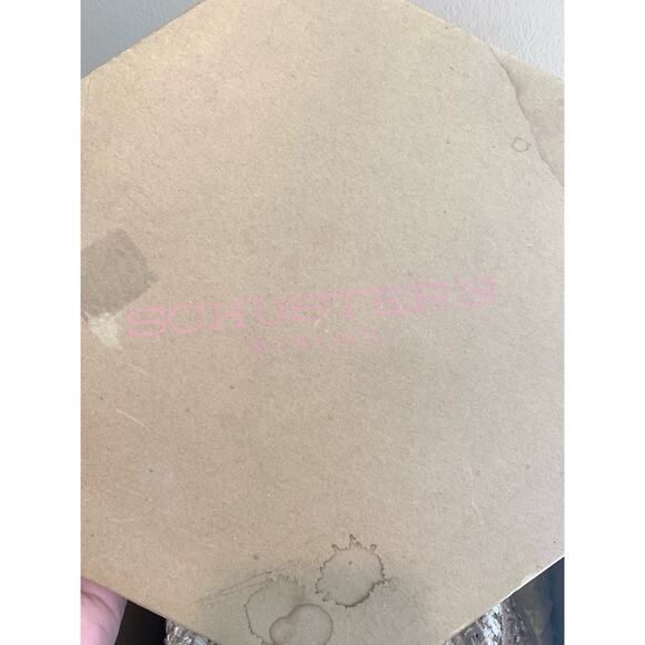 Vintage Union Made Woven Straw brimmed hat Mesh Ribbon detail original hat box - Picture 2 of 15